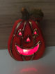Picture of HALLOWEEN TERRACOTTA PUMPKIN WITH LED LIGHT SMALL